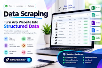 scrape data from any website using python