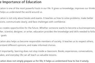write educational and informative articles