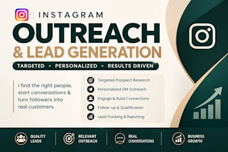 do targeted instagram dm outreach and lead generation