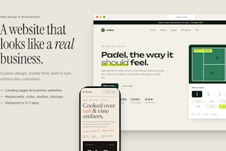 do a web or landing page
