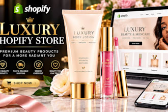 design a luxury shopify fashion clothing store