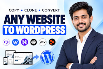 convert lovable, wix, replit, durable, hostinger ai websites to wordpress