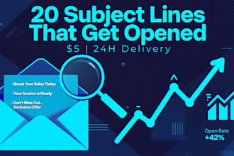 write 20 high converting cold email subject lines that get opened