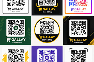 design a professional custom qr code with your logo