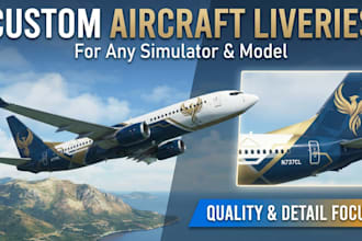 design custom aircraft liveries for any model or simulator