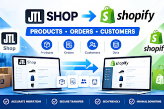migrate product order customers from jtl shop to shopify, fix jtl shop migration