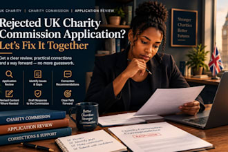 review, fix your rejected UK charity commission application