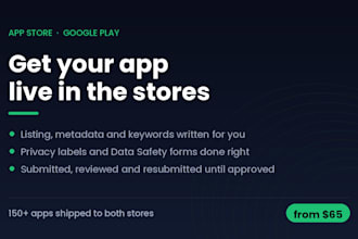publish your app to the app store and google play