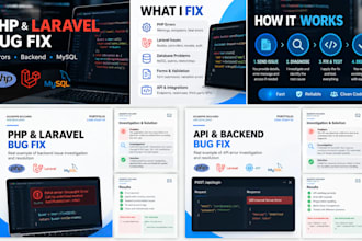 fix PHP and laravel bugs, errors and backend issues