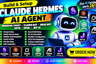 build claude hermes ai agent obsidian vault claude bot grok bot gpt6 opus jev ai