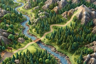 design custom hiking trail, and hiking route maps
