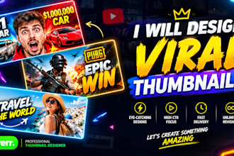 design 3 eye catching you tube thumbnails