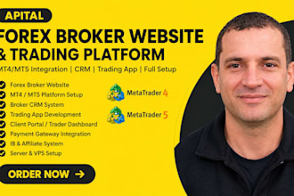 forex broker website, mt4 mt5 trading platform, trading app, broker CRM
