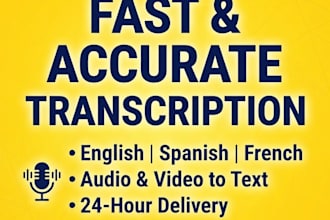 transcribe audio or video to text accurately and fast