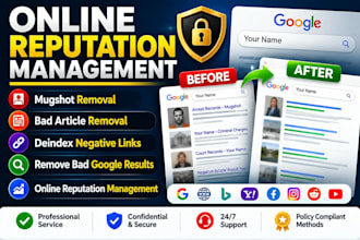remove mugshots delete bad article deindex negative links bad google result