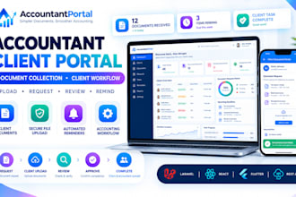 build client document collection portal for accountants and bookkeepers