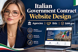 italian government contract website design, agencies, bids and sam gov
