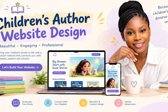 design book author website, author website, children book website, ebook website