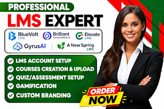 setup bluevolt lms brilliant assessments elevate lms  gyrusaim anewspring lms