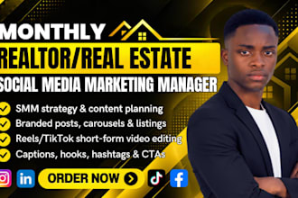be your monthly realtor real estate social media marketing manager