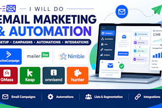 do email marketing activecampaign mailerlite nimble gmass keap omnisend hunter