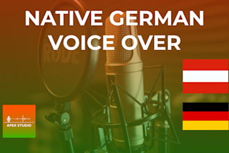 record a professional german voice over