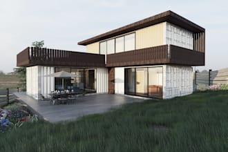 create 3d model and render of exterior