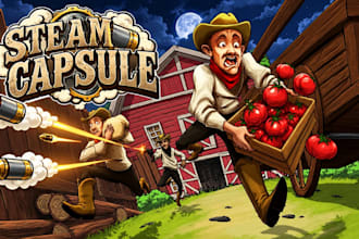 graphics for streamers steam capsule art steam game banner game art illustration
