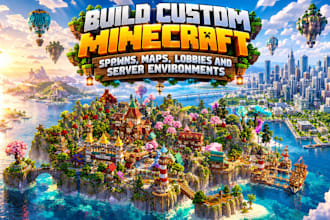build custom minecraft spawns, maps, lobbies and server environments