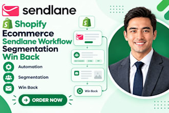 setup sendlane shopify ecommerce sendlane workflow segmentation win back