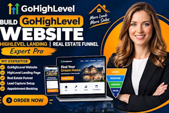 build gohighlevel website highlevel landing real estate ghl funnel expert pro