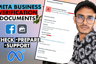 help with meta business verification documents and requirements