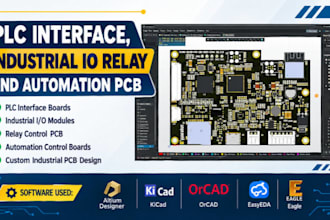 design plc interface, industrial io relay and automation pcb