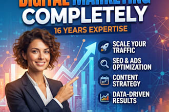 be your digital marketing manager and virtual assistant