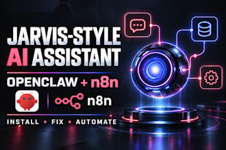fix install open claw jarvis ai assistant multi ai agent n8n automation