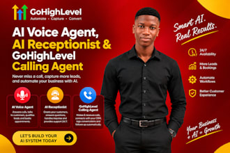 set up gohighlevel ai voice agent, ai receptionist and ghl calling agent