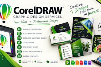 design professional coreldraw graphics and designs