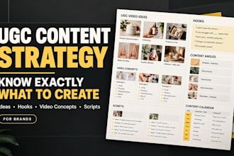 create a ugc content strategy and video plan for your brand