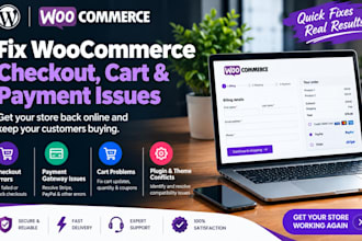 fix woocommerce checkout, cart and payment gateway errors
