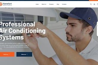 build wix hvac website construction heating ventilation air conditioning website