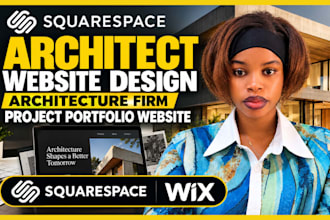 design squarespace architect website architecture firm project portfolio website