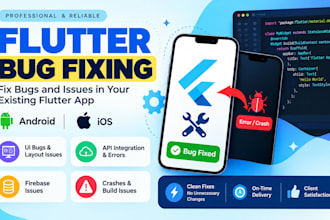 fix bugs and issues in your flutter app