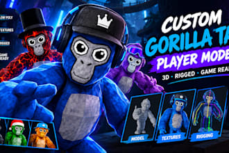 create a custom gorilla tag fan game player model