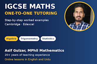be your online math tutor for o level, a level,gcse and igcse