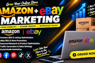 promote amazon product, seo listing, keyword research and marketing
