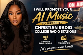 promote your ai music to supported christian radio or college radio stations