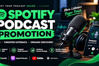 promote your spotify podcast promotion through SEO and targeted email outreach