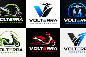 design a professional motorcycle mobility, delivery, transportation scooter logo