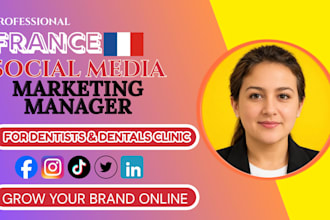 manage social media for french dentists and dental clinics