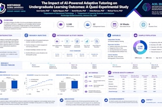 design scientific, medical, academic research conference poster or presentation
